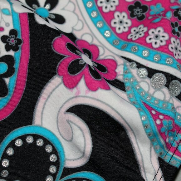 Multi Color 2 Pcs Justice Tankini Swimsuit Size 12 - Picture 8 of 11